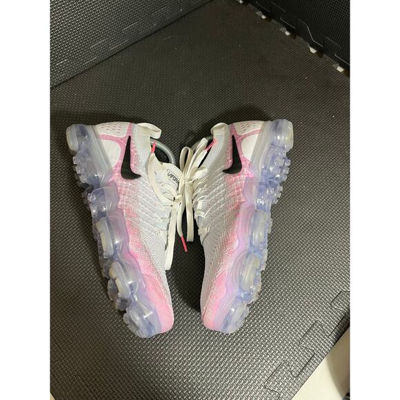 Nike Air Vapormax Flyknit 2 Hydrogen Blue Pink 942843-102 women's size 9 - Picture 5 of 9